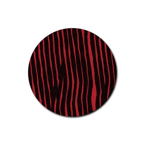 Zebra Rubber Round Coaster (4 pack) from ArtsNow.com Front