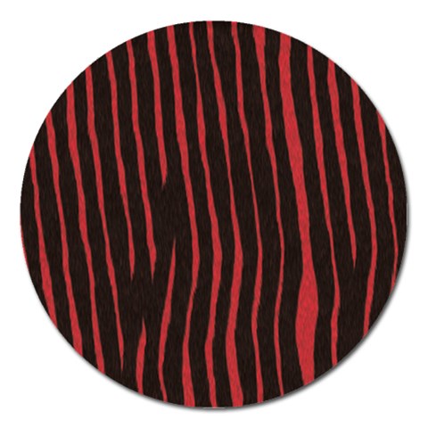 Zebra Magnet 5  (Round) from ArtsNow.com Front