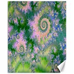 Rose Apple Green Dreams, Abstract Water Garden Canvas 11  x 14  (Unframed)