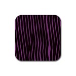 Zebra Rubber Square Coaster (4 pack)