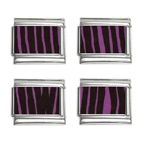 Zebra 9mm Italian Charm (4 pack) from ArtsNow.com Front