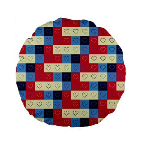 Hearts 15  Premium Round Cushion  from ArtsNow.com Front