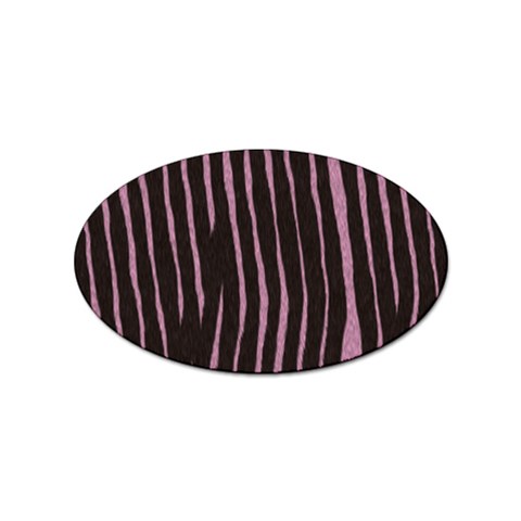 Zebra Sticker Oval (10 pack) from ArtsNow.com Front