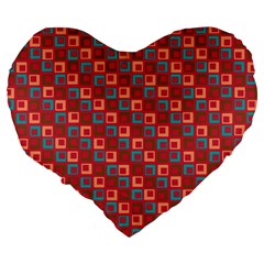 Retro 19  Premium Heart Shape Cushion from ArtsNow.com Back