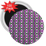 Retro 3  Button Magnet (100 pack)