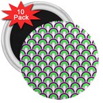 Retro 3  Button Magnet (10 pack)