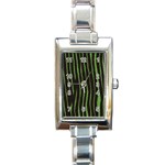 Zebra Rectangular Italian Charm Watch