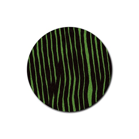 Zebra Rubber Round Coaster (4 pack) from ArtsNow.com Front