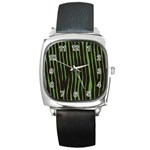 Zebra Square Metal Watch