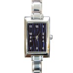 Zebra Rectangular Italian Charm Watch