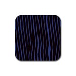 Zebra Rubber Square Coaster (4 pack)