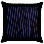 Zebra Throw Pillow Case (Black)