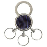 Zebra 3-Ring Key Chain