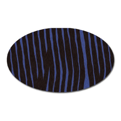 Zebra Magnet (Oval) from ArtsNow.com Front