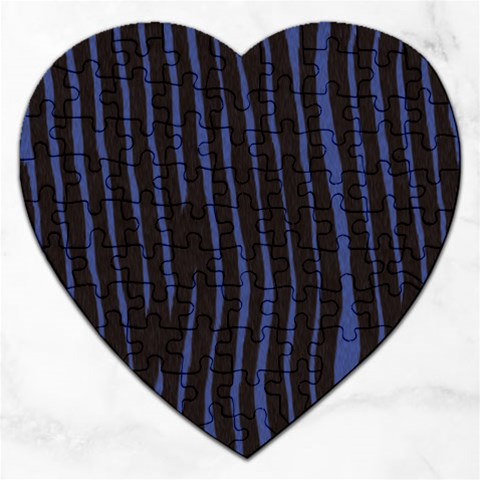 Zebra Jigsaw Puzzle (Heart) from ArtsNow.com Front