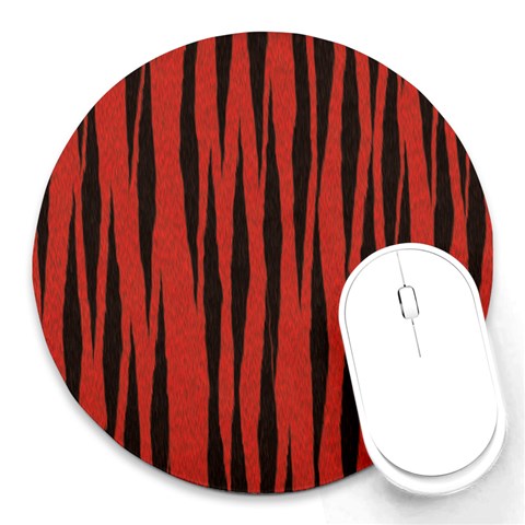 Tiger Round Mousepad from ArtsNow.com Front