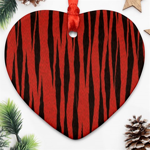 Tiger Ornament (Heart) from ArtsNow.com Front