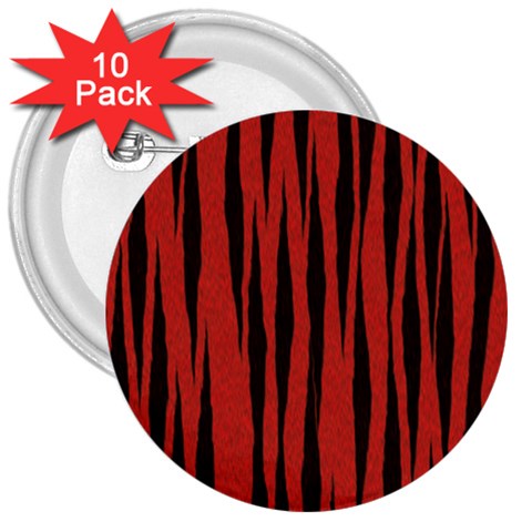 Tiger 3  Button (10 pack) from ArtsNow.com Front