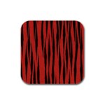 Tiger Rubber Square Coaster (4 pack)