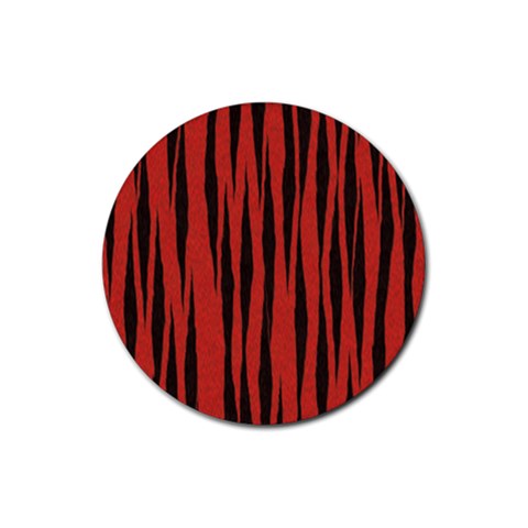 Tiger Rubber Coaster (Round) from ArtsNow.com Front
