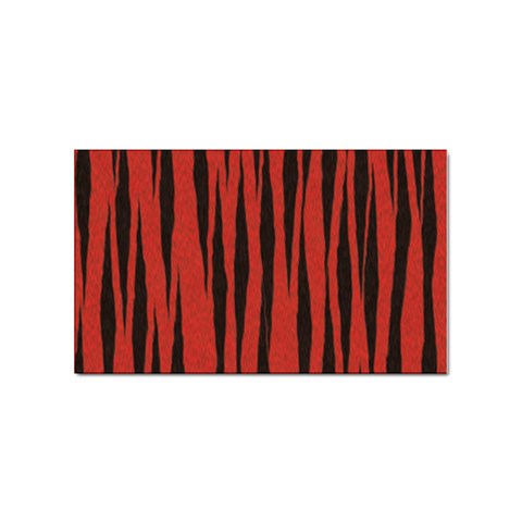 Tiger Sticker Rectangular (100 pack) from ArtsNow.com Front