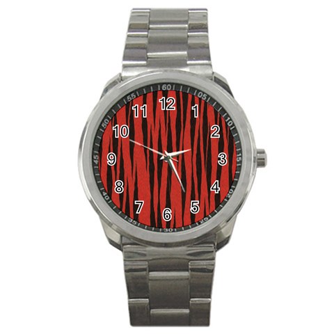 Tiger Sport Metal Watch from ArtsNow.com Front