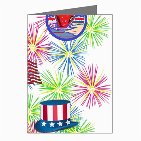 Patriot Fireworks Greeting Card (8 Pack) from ArtsNow.com Left