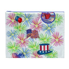 Patriot Fireworks Cosmetic Bag (XL) from ArtsNow.com Front