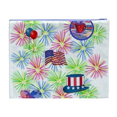 Patriot Fireworks Cosmetic Bag (XL) from ArtsNow.com Back