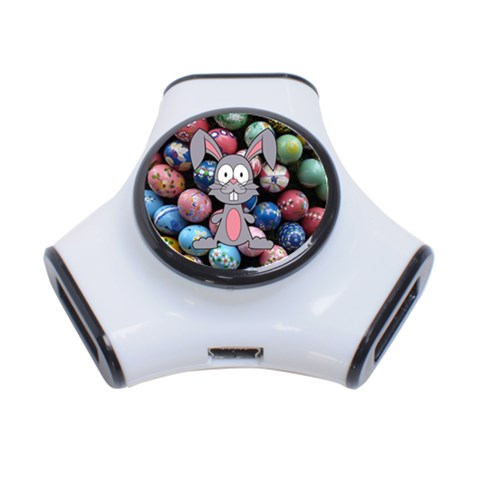 Easter Egg Bunny Treasure 3 Port USB Hub from ArtsNow.com Front