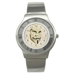 We The Anonymous People Stainless Steel Watch (Slim)