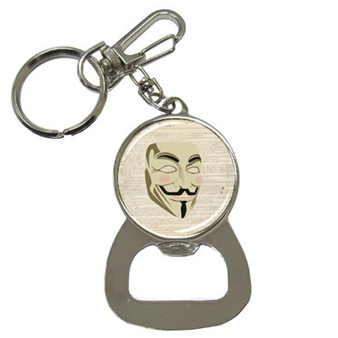We The Anonymous People Bottle Opener Key Chain from ArtsNow.com Front