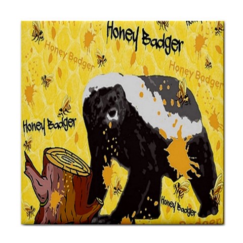 Honeybadgersnack Face Towel from ArtsNow.com Front