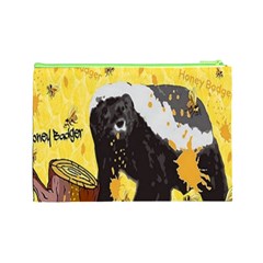 Honeybadgersnack Cosmetic Bag (Large) from ArtsNow.com Back