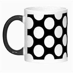 Black And White Polkadot Morph Mug from ArtsNow.com Left