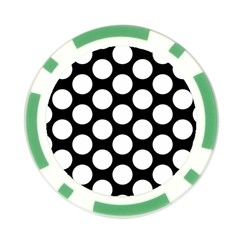 Black And White Polkadot Poker Chip from ArtsNow.com Front