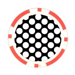 Black And White Polkadot Poker Chip from ArtsNow.com Back
