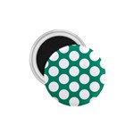 Emerald Green Polkadot 1.75  Button Magnet