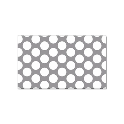 Grey Polkadot Sticker 100 Pack (Rectangle) from ArtsNow.com Front