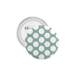 Jade Green Polkadot 1.75  Button