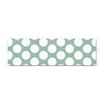 Jade Green Polkadot Bumper Sticker 10 Pack