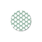 Jade Green Polkadot Golf Ball Marker 10 Pack