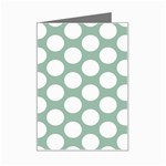 Jade Green Polkadot Mini Greeting Card