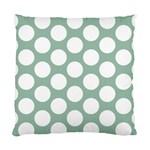 Jade Green Polkadot Cushion Case (Single Sided) 