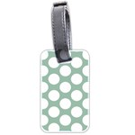 Jade Green Polkadot Luggage Tag (Two Sides)