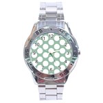 Jade Green Polkadot Stainless Steel Watch