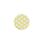 Yellow Polkadot 1  Mini Button