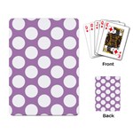 Lilac Polkadot Playing Cards Single Design