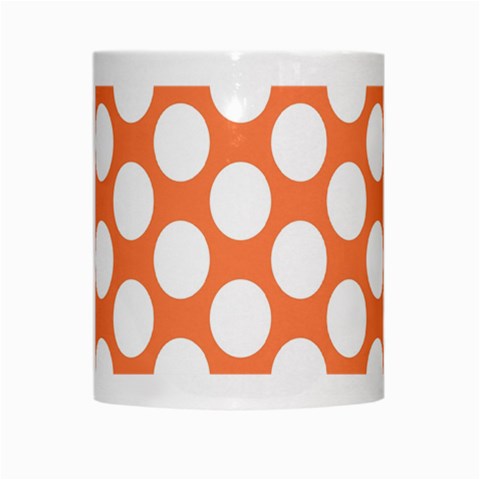 Orange Polkadot White Coffee Mug from ArtsNow.com Center