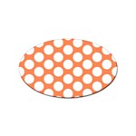 Orange Polkadot Sticker 100 Pack (Oval)
